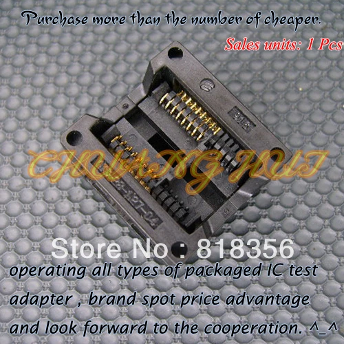 

300mil SOP16/SOIC16 IC Test Socket / Programmer Adapter / Burn-in Socket 1.27mm Pitch(OTS-28-1.27-04)
