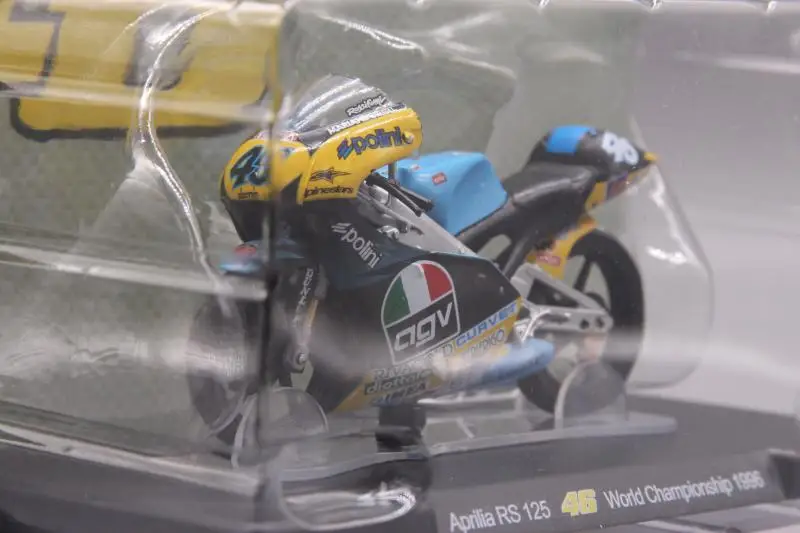 Leo 1:18 Aprilia RS 125 1996 Rossi 125cc модель мотоцикла сплав литья под давлением металлические игрушки подарок на день рождения для детей мальчиков