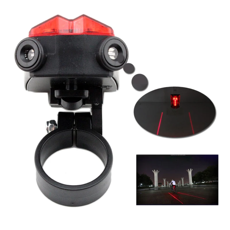 Flash Deal Aubtec Brand 1*Outdoor Cycling Light Plastic Bicycle Bike Rear Tail Light Safety Warning 5 LED with 2 Laser Lamp Free shipping! 4 Flash Deal Aubtec Brand 1*Outdoor Cycling Light Plastic Bicycle Bike Rear Tail Light Safety Warning 5 LED with 2 Laser Lamp Free shipping! 4