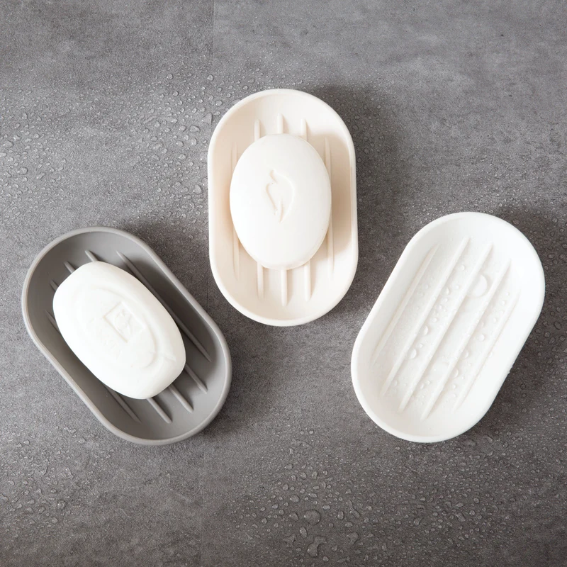 Buy 1pc Plain Soap Dish toilet Plastic Soap Holder