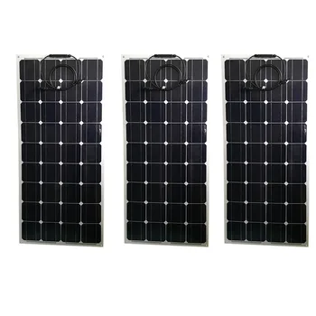 

Flexible Zonnepaneel 12 volt 100 watt 3 Pcs Solar Panels 300w Solar Charger Battery Boat Car Marine Yacht Camp Caravan Phone