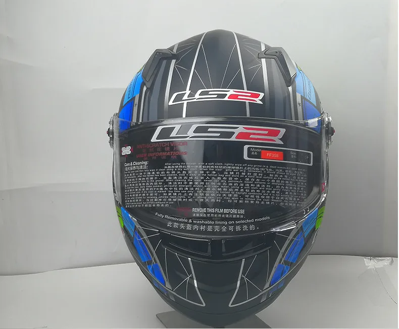 LS2 FF358 Полнолицевой мотоциклетный шлем Casco Moto Man LS2 шлем со съемной и моющейся внутренней накладкой capacete LS2 утвержденный ECE