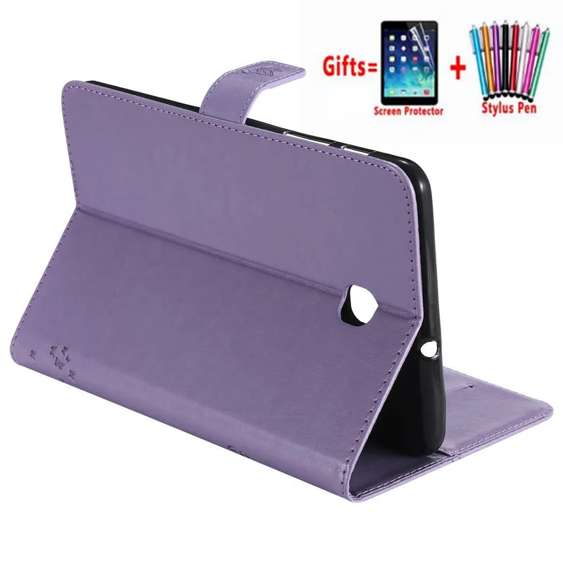 

Cat Tree Pattern Stand Case for Samsung Galaxy Tab A 8.0 SM-T387 T387 T387V 2018 8 inch Tablet Cover Funda Shell + film + Pen