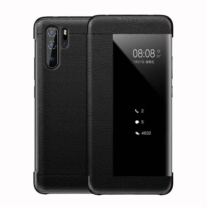 

First layer flip cowhide leather comfortable feel phone case for huawei p 30 PRO case for huawei honor mete 10 20 20X pro case