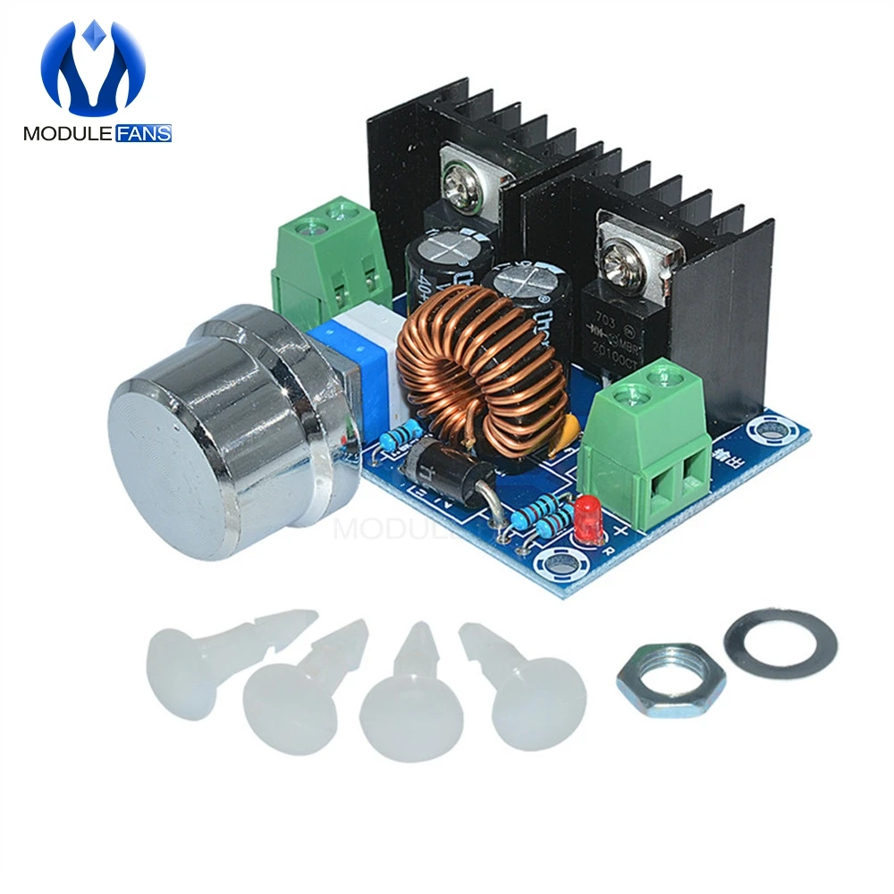 

DC-DC Step Down Buck Converter Power Supply Module XL4016 PWM Adjustable 4-40V To 1.25-36V Step Down Board Module Max 8A 200W