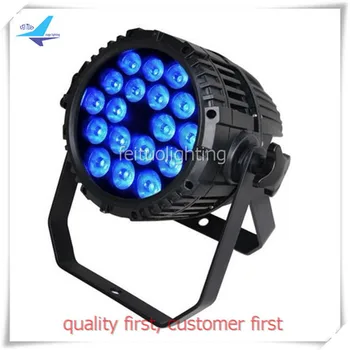 

2pack Outdoor waterproof light Led par 18x15w Led par ip65 rgbwa led spotlights ip65 led par 64 dmx stage light