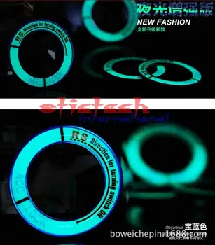 

by dhl or ems 200pcs Fluorescence light Key hole Circle Luminous Ignition Switch Cover for 2 3 2005-2013 ST