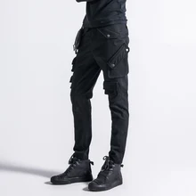 27-44 новая мужская одежда GD стилист волос оригинальная мода мульти сумка личности повседневные брюки плюс размер костюмы