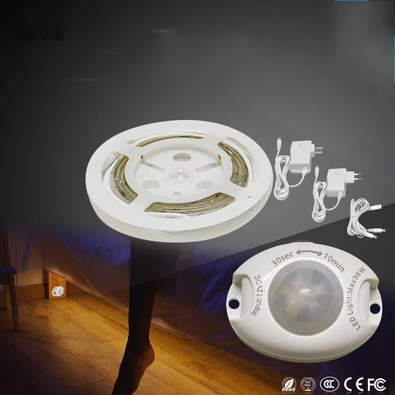 

LED Light String Motion Sensor Bed Light Warm White LED Night Light Home Cabinet Bedside Lamp Baby Room Sleep Light String