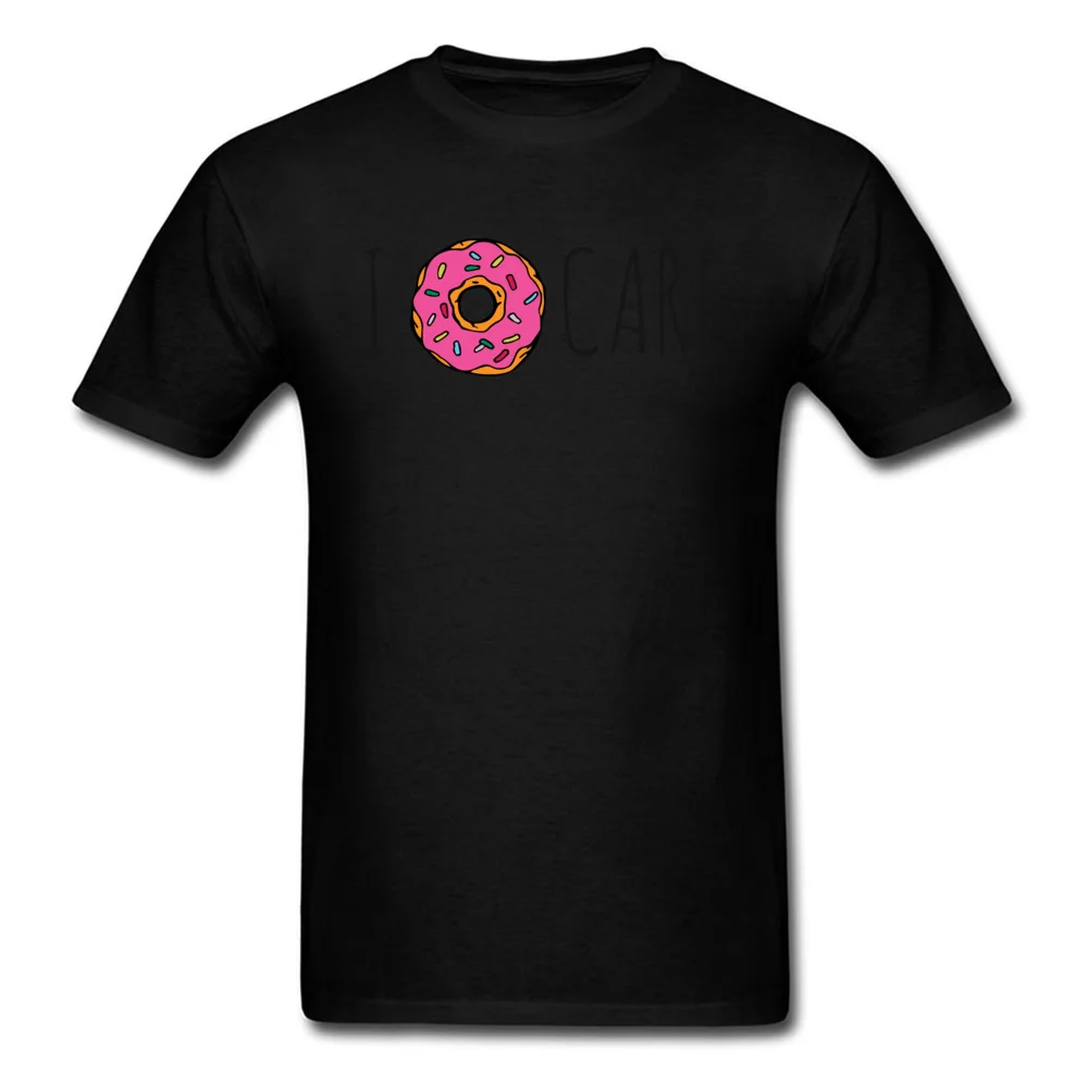 Personalized I Doughnut Care Men T-Shirt 2018 Hot Sale VALENTINE DAY Short Sleeve Round Neck 100% Cotton Tees Tops & Tees I Doughnut Care black
