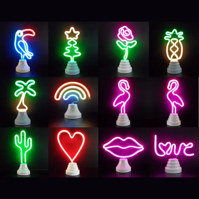 Neon Lights Flamingo Neon Lights Cactus Pineapple Big