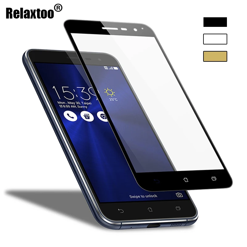 9H полное покрытие закаленное стекло для Asus Zenfone 4 Max ZC554KL ZC520KL Live ZB501KL 3 MAX ZC553KL