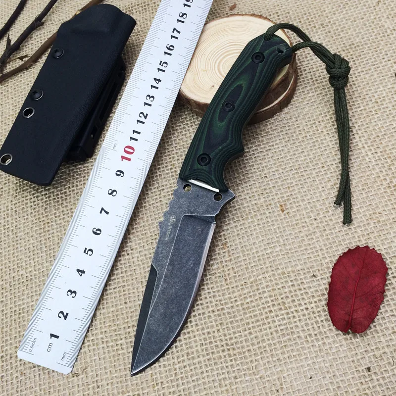 VG10 Blade Steel Fixed Blade Knife Hunting Knives 62HRC Camping