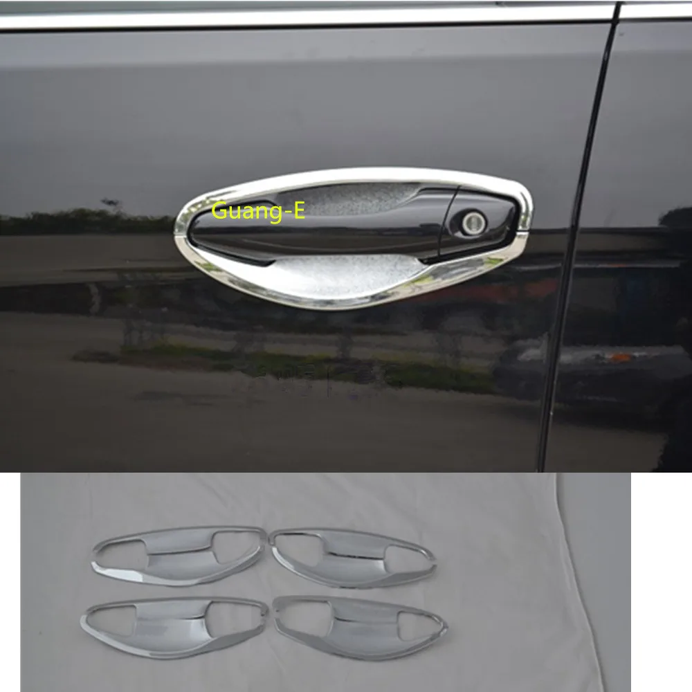 

Car cover detector trim external door Bowl stick lamp frame moulding 8pcs For Hyundai IX45 SantaFe Santa Fe 2013-2018
