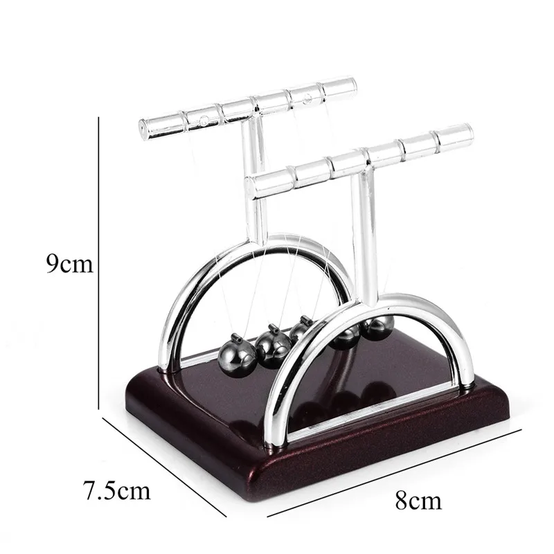 Раннее развлечение развитие образования настольная игрушка подарок маятник Ньютона стальной баланс мяч физический маятник офисный Декор - Цвет: as picture
