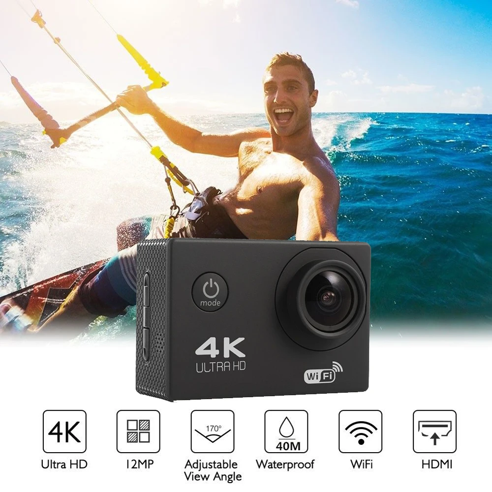 Экшн камера F600 F600R 4K wi fi 16 мп 170D 30 м 1080P|Экшн-камеры| |