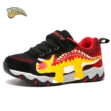 2019 Spring Led Light Up Boys Shoes Mesh Breathable Children's Glowing Sneakers 3D Dinosaur Running Sports Shining Kids Trainers 2019 Spring Led Light Up Boys Shoes Mesh Breathable Children's Glowing Sneakers 3D Dinosaur Running Sports Shining Kids Trainers