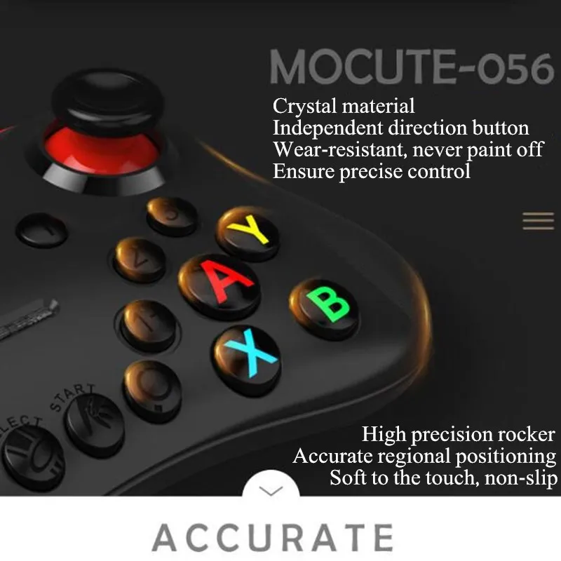 50 шт. Mocute 056 Bluetooth геймпад мобильный Джойстик Android джойстик беспроводной VR контроллер смартфон планшет ПК Смарт ТВ+ держатель