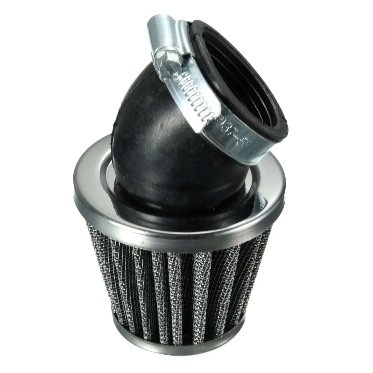 40mm Easy Install Durable Angled Air Filter Black For 50cc 110cc 125cc