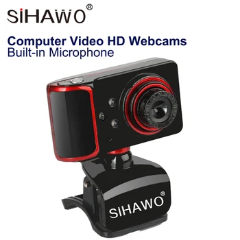

HD Webcam Built-in Sound Microphone Recordable16M Pixel Manual Focus 3 LED light 30fps 640 * 480 CMOS For Laptop and Desktop PC