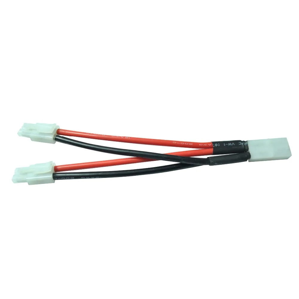 1 piece big tamiya parallel leads 12awg silicone wire one female to two
