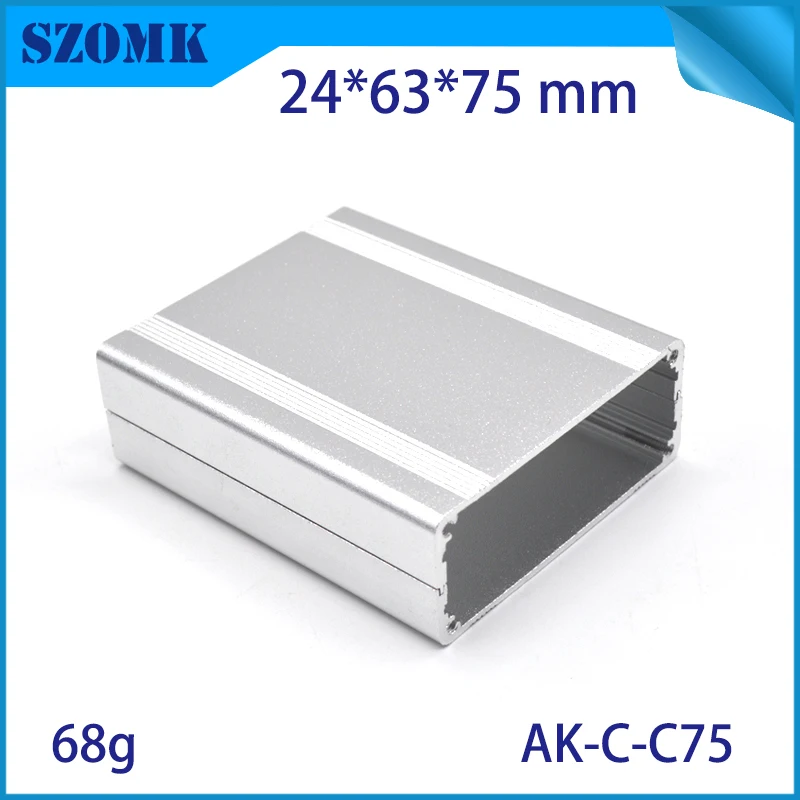 Szomk Custom Diy Extruded Aluminum Heat Sink Enclosure for inverter relay GPS tracker aluminum box audio display junction box (9)