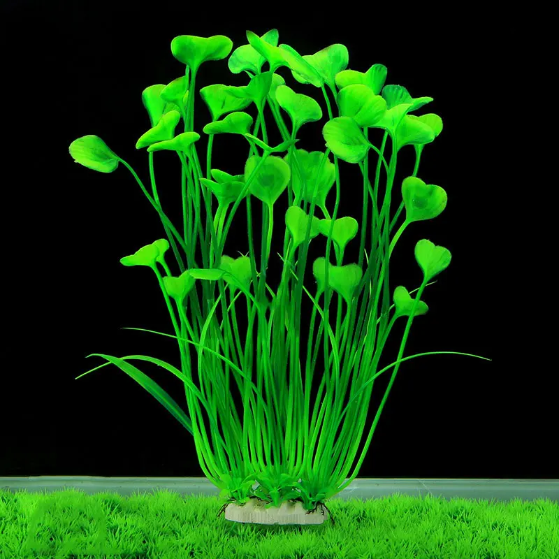 Подводное искусственное водное растение, украшение аквариума для аквариума, зеленая вода, трава, Декор, ландшафтное украшение, аквапарк - Цвет: green