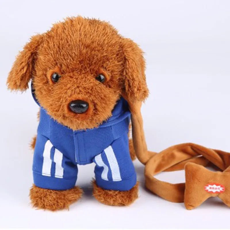 Brinquedos de Pelúcia Eletrônicos para Crianças Trela Elétrica Cachorro Música Máquinas Controle Remoto Cão Brinquedos Presente Natal Livre 10 Trela elétrica cachorro brinquedos de pelúcia música