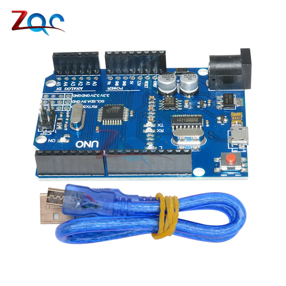 Микро-usb UNO R3 MEGA328P CH340 CH340G плата ATMEGA328P-AU модуль контроллера Замена ATmega16U2 крутая версия