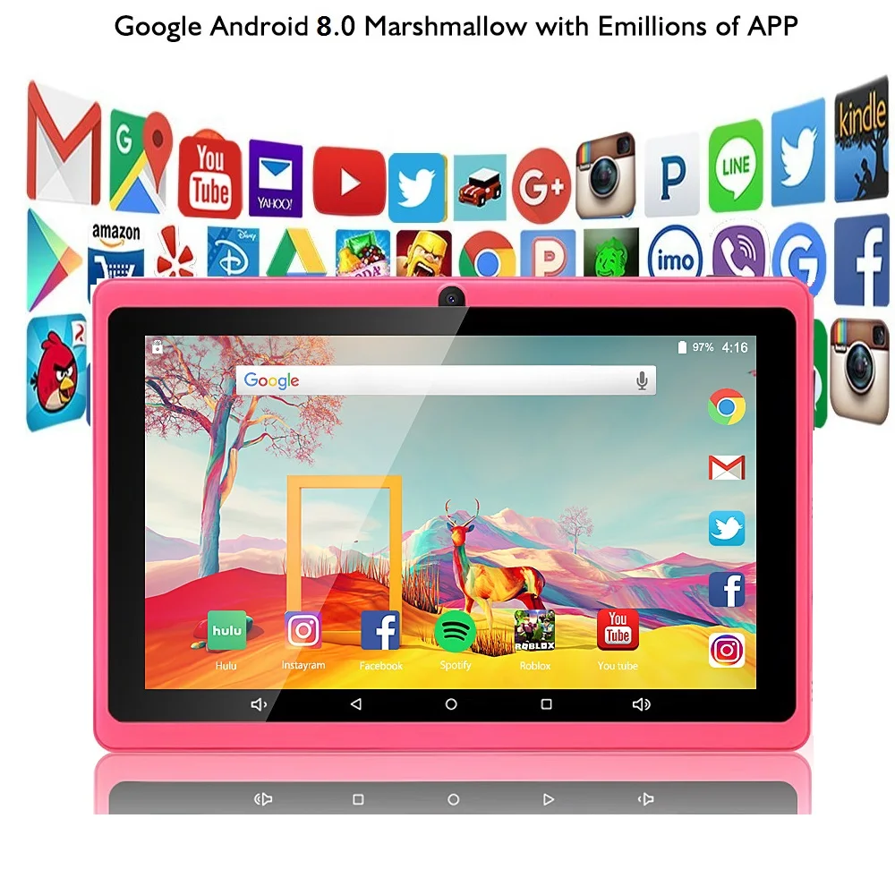 New 7 inch Original Design Android 8.0 Quad Core 1G+8G Android Tablet pc WiFi Bluetooth GPS IPS Tablets