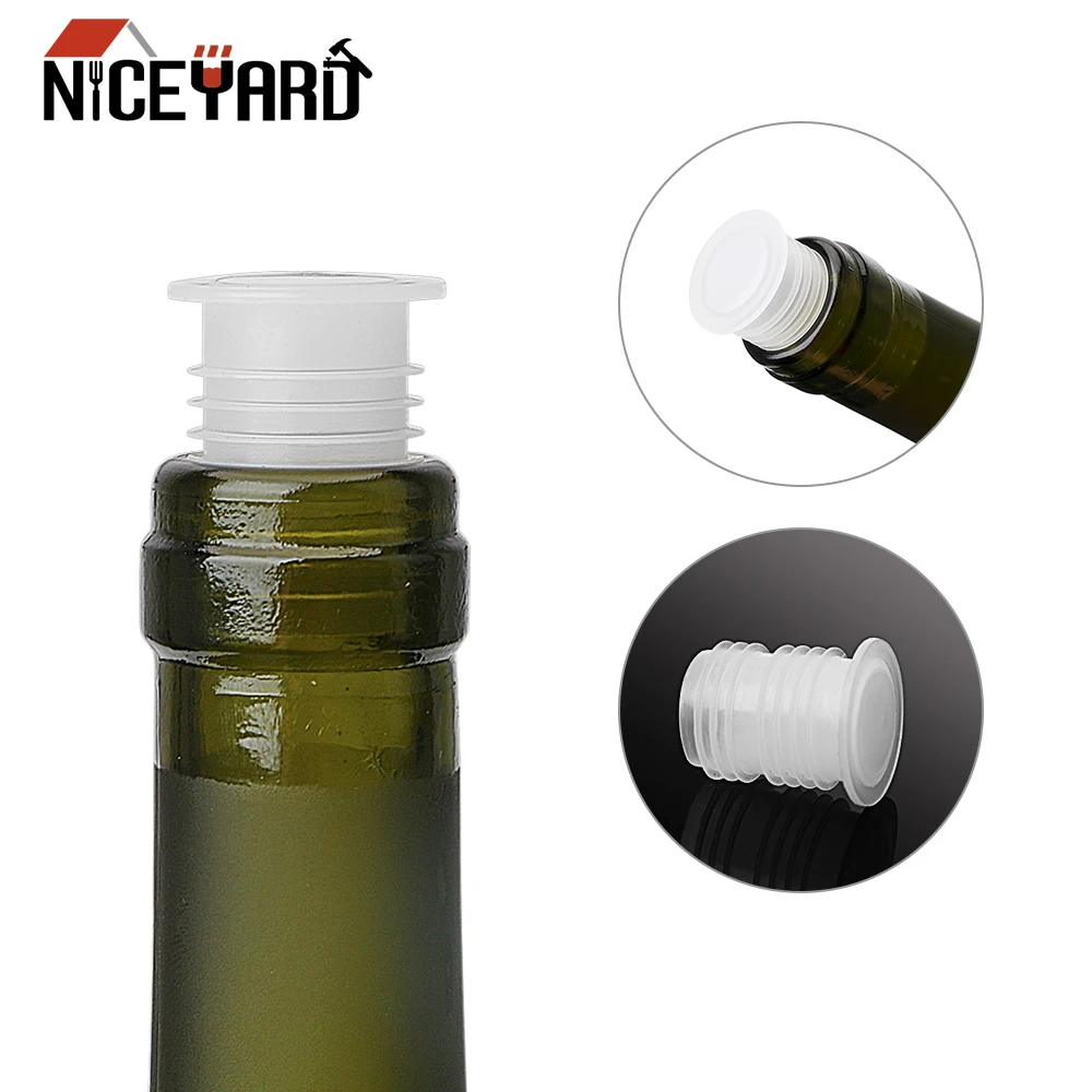 

NICEYARD Glass Bottle Save Plug 10 piece/set Plastic Bar Tool Wine Bottle Cap Stopper Barware Red Wine Bottle Stopper