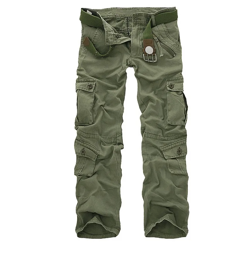 Facecozy Men Autumn Tactical Military Sports Pant Male Outdoor Multi-pockets Hiking Loose Style Trouser 10