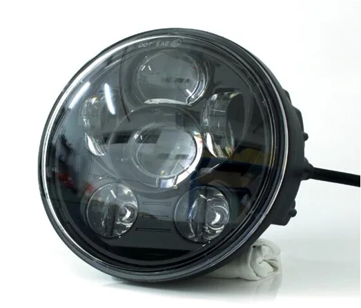 

Free Shipping Ip67 30w 6000k-6500k Dc10-30v 5.75'' 143.5*143.5*86.4mm High/low Beam Headlight For Harley Wholesales
