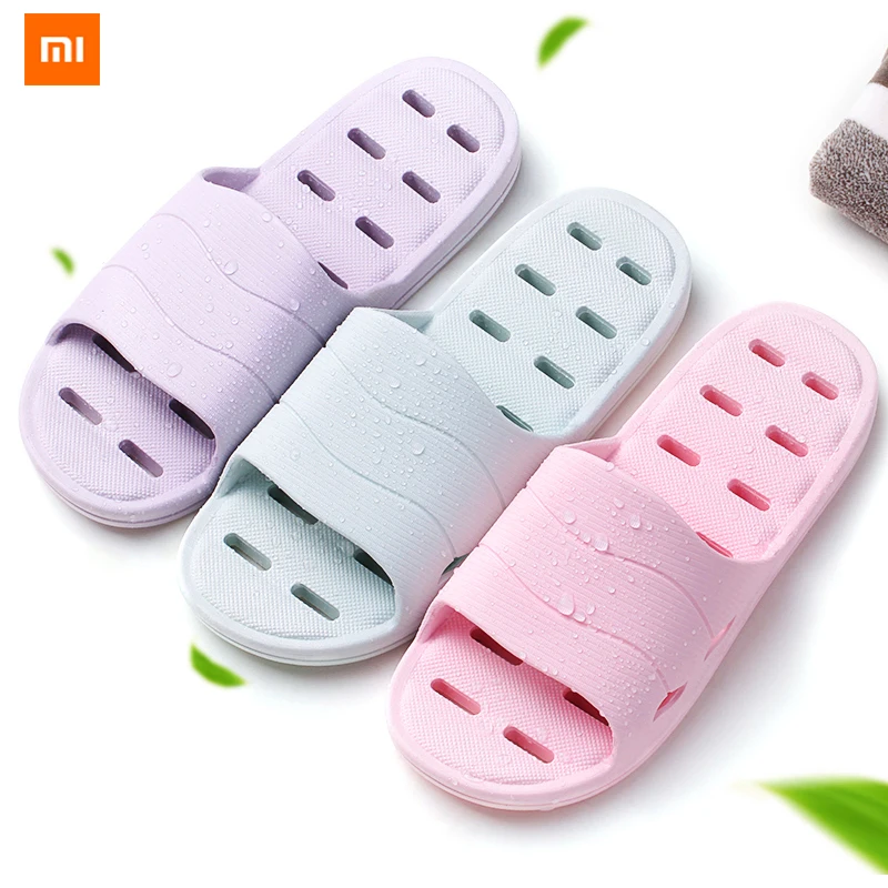 Xiaomi mijia; Тапочки для ванной; мягкие мужские сандалии; нескользящие домашние тапочки для душа; Детские повседневные Тапочки