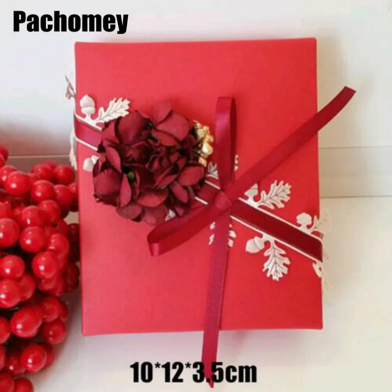 Горячая Специальное предложение пакет подарочные бумажные коробки 10*12*3,5 см эксклюзивный пользовательский цветок бабочка красная Свадебная коробка упаковка