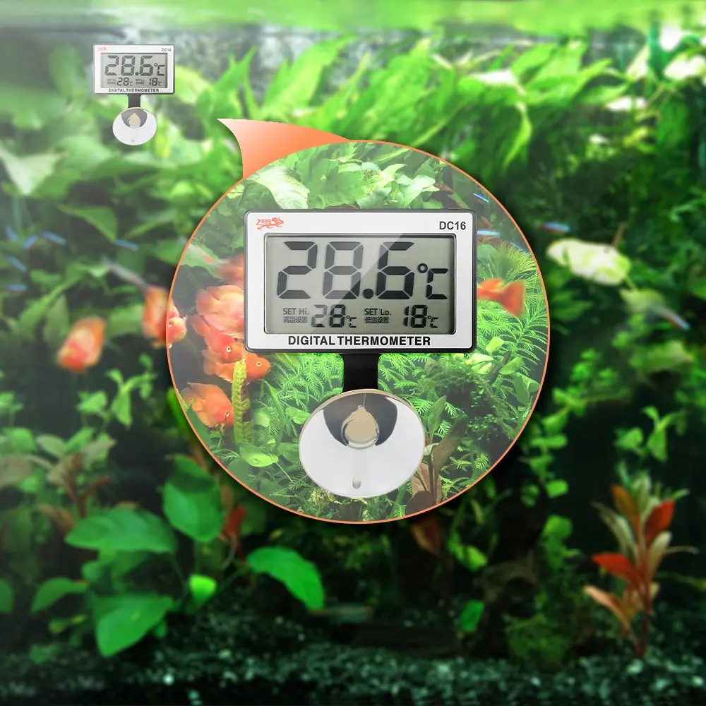 

LCD Digital Aquarium Thermometer Fish Tank Submersible Water Electronic Temperature Meter Waterproof Measure Temp Meter Tools