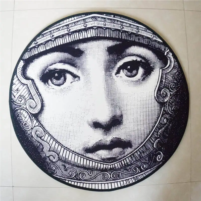 Fornasetti круглый коврик классический косметический ковер для гостиной спальни коврик для входной двери домашние декоративные коврики - Цвет: 7