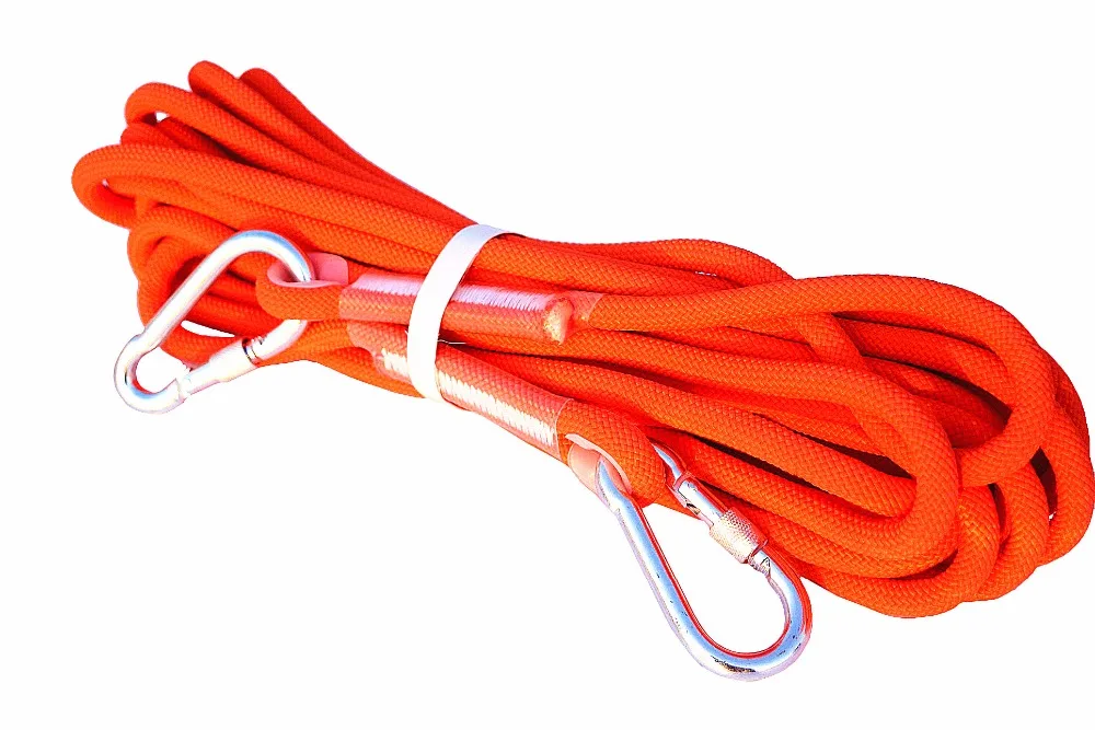 10-30M Mountaineering Rock Climbing Rope Outdoor Safety Rescue Auxiliary Orange 
