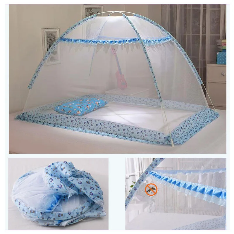 

Installation-Free Crib Netting Mosquito Net Cover Baby Children Ger Type Baby Bedding Crib Mosquito Netting Canopy for Newborn