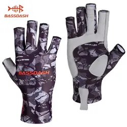 Bassdash ALTIMATE защиты от Солнца Рыбалка перчатки без пальцев UPF 50 + Для Мужчин's Для женщин УФ перчатки для каякинга детский Пеший Туризм Велоспорт