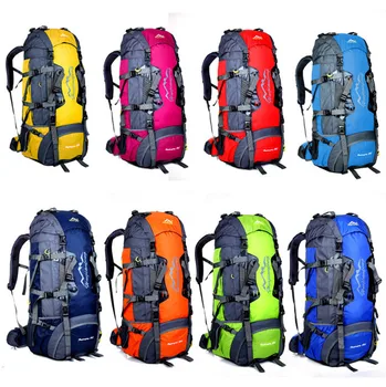 

High Quality Unisex Backpack Zipper Travel Bags 80L Waterproof Sports Tactical Camping Hiking Backpack Luggage Rucksack Bag New