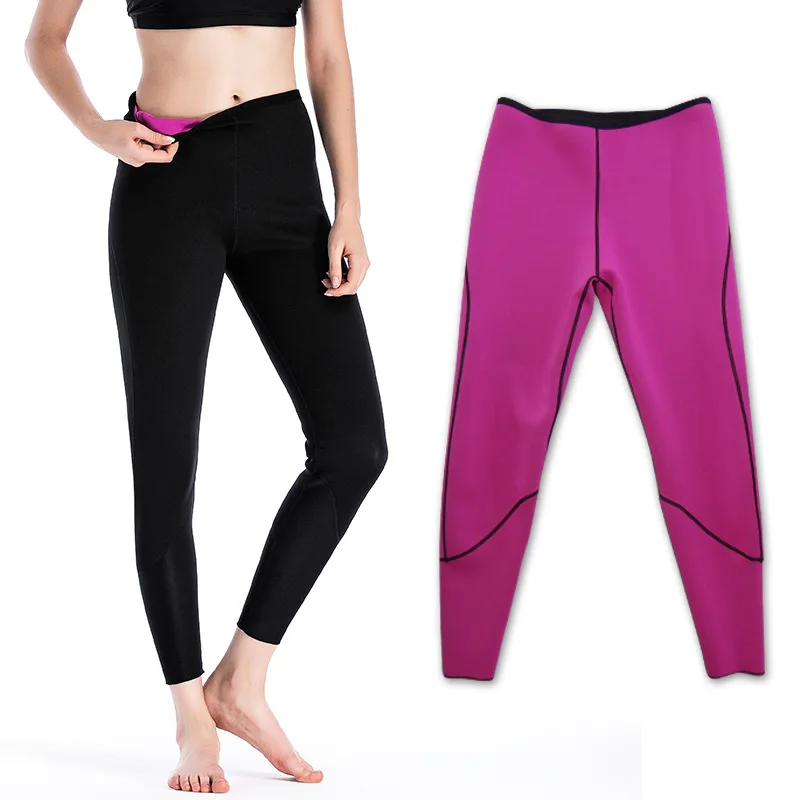 Women Sweat Capri Slimming Pants Hot Thermo Neoprene Sauna Leggings Shapewear Shorts 2mm