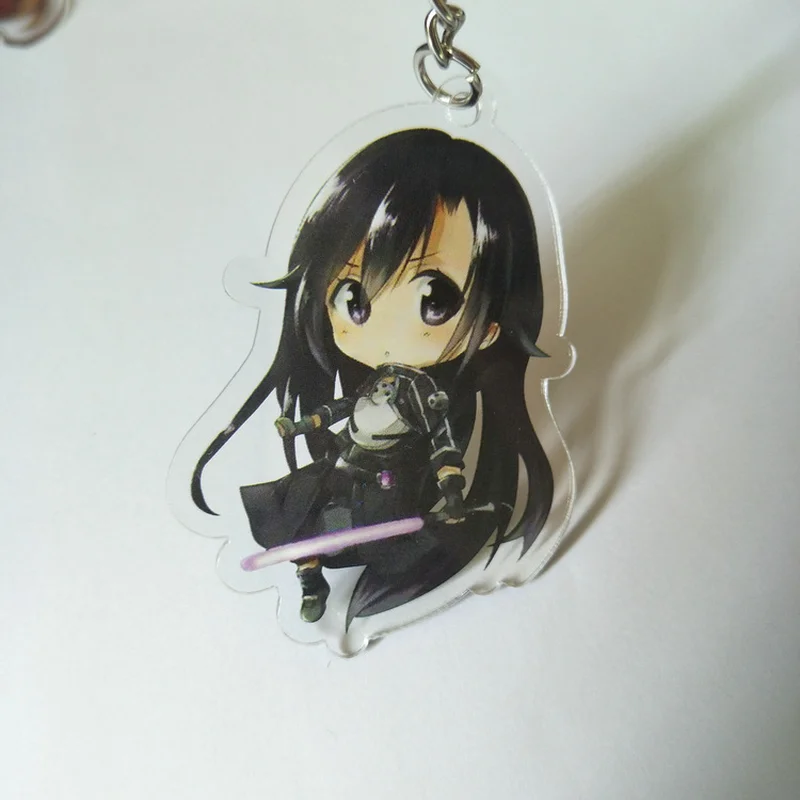 Меч искусство онлайн Kirito аниме акриловый брелок Kirigaya Kazuto Yuki Asuna милый кулон