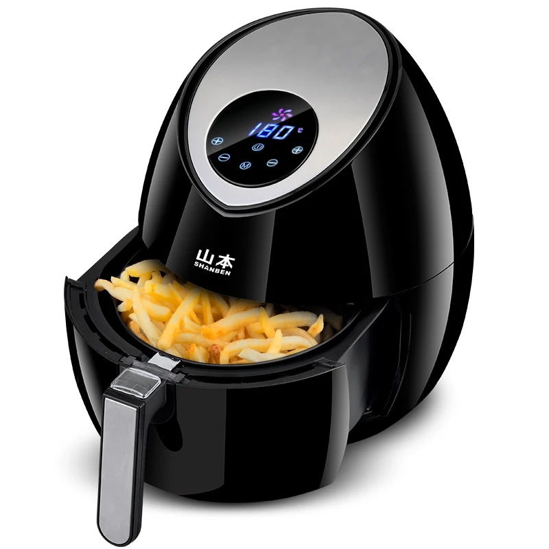 

220V 5L Electric Deep Fryer Household Oil Free Smokeless French Fries Machine For Home Using Electric Air Fryer