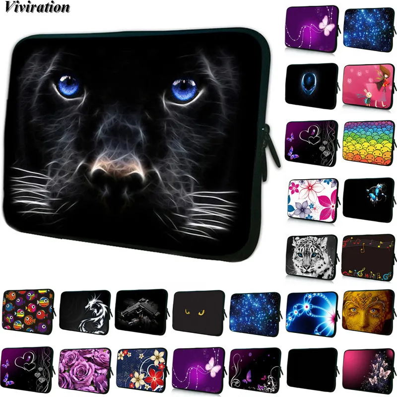 

Viviration 10.1" 10.5" 9.6" 9.7" 7" 8" 7.9 Inch Tablet Cover Case For Apple iPad Air 1 2 Black Dog Prints 10 Inch Netbook Bag
