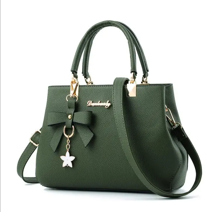 Элегантная женская сумка через плечо дизайнерские роскошные сумки женские сумки сливовый Бант Милая сумка через плечо для женщин# N - Цвет: green