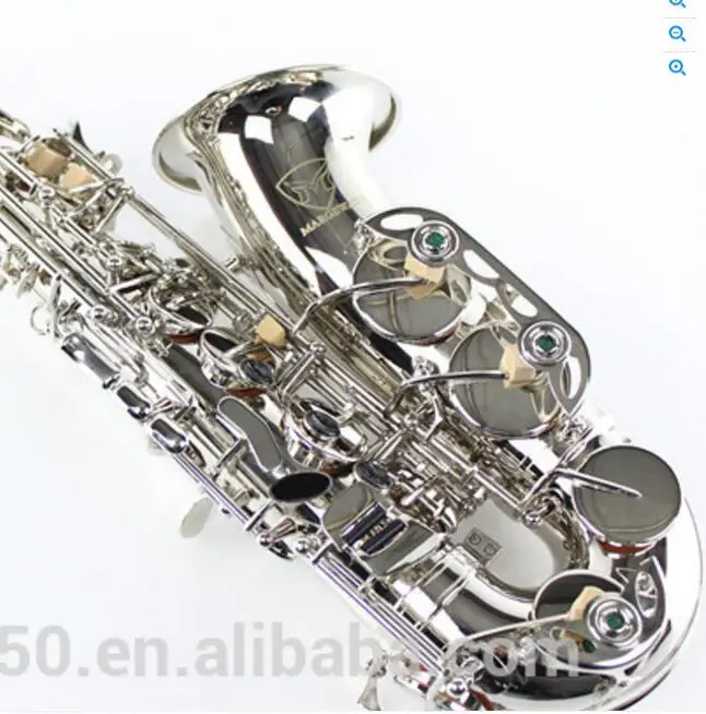 

MARGEWATE Nickel Plated Alto Saxophone E Flat Sax Mouthpiece Musical Instruments Professional level Playing Saxophone