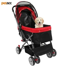 

Petacc High qualtiy Pet Stroller Foldable Dog Travel Carrier Stroller Heavy Duty Cat Strolling Cart