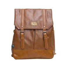 Хорошее качество Для мужчин рюкзак большой Ёмкость бренд Для мужчин кожаный рюкзак путешествия школа рюкзак для Для мужчин