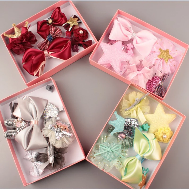 Children hair accessories baby birthday gift sets of accessories
